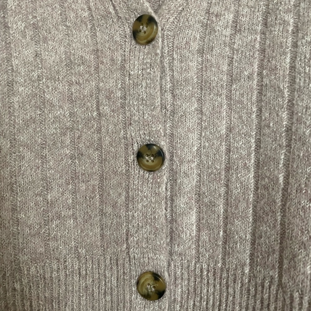 Pink Ribbed Cardigan - Picture 3 of 4